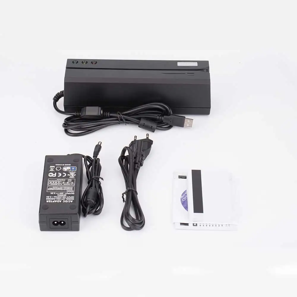 Считыватель магнитных карт MSRE206 кодировщик USB интерфейс черный VS 206 605 606 доставка