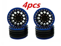 4pcs aluminum alloy 1 9 beadlock wheel rims for 110 rc crawler traxxas trx4 rc4wd d90 axial scx10 90028 90035 90046 90047 d110