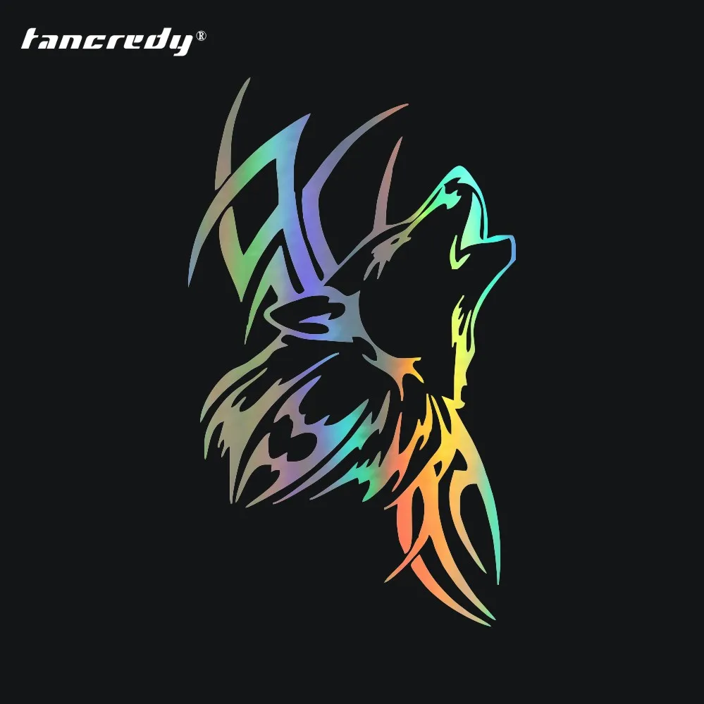 Виниловые наклейки для кузова автомобиля мотоцикла tangcredy Tattoo Wolf 8 9*15 см|Наклейки