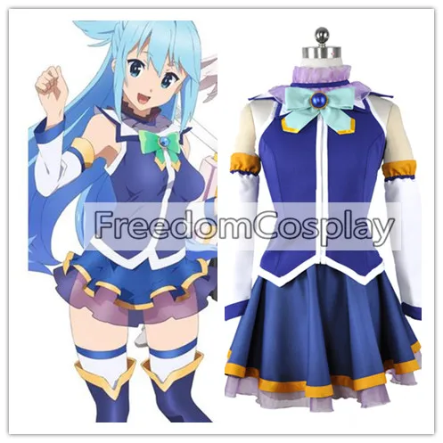 KonoSuba Aqua Косплей Костюм Акуа |