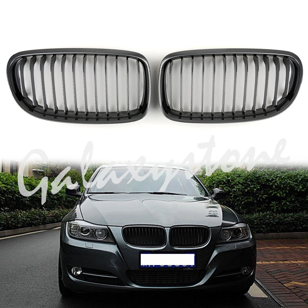 Передняя kidney Hood решетки карбон для BMW E90/E91 LCI 3 серии 2008 2012|Гоночные решетки| |