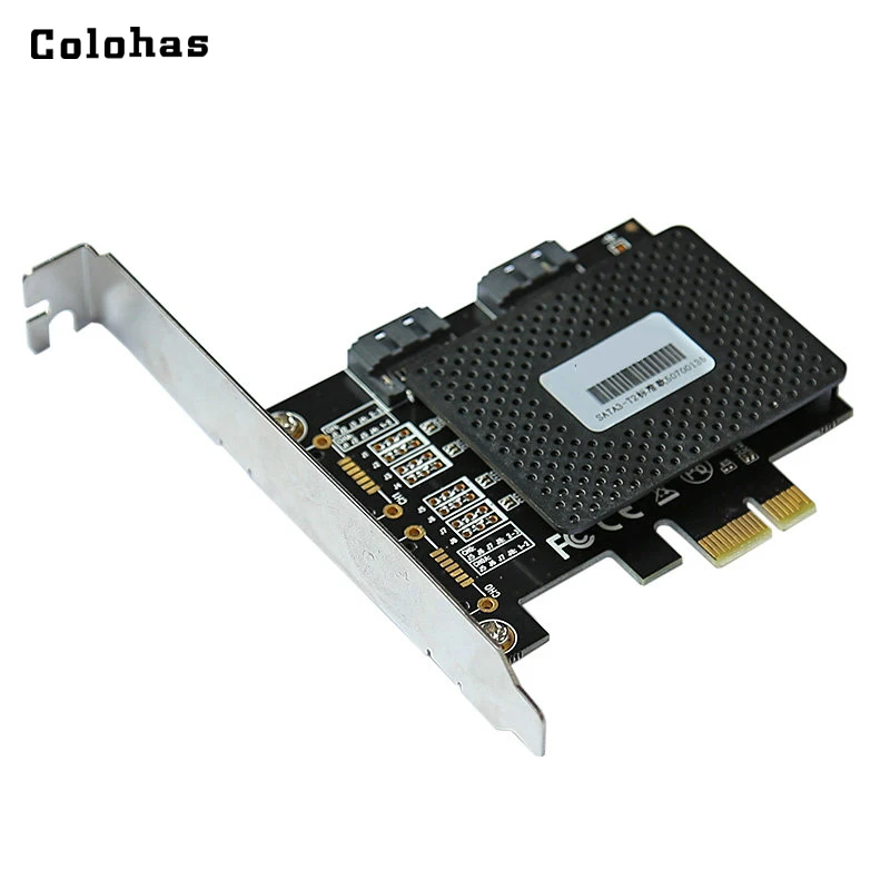 Плата контроллера расширения от Colohas PCI Express E до 2 портов 6 Гбит/с SATA 3 0 модель AHCI