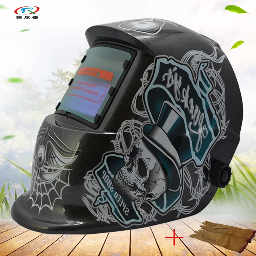 

Черный сварочный шлем с автоматическим затемнением, Сварочная маска mig tig HD12(2233DE)GY с питанием от солнечной энергии и внутренней батареей