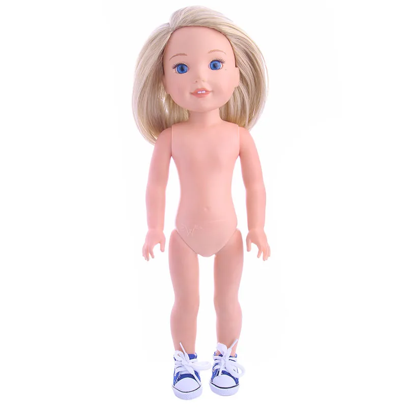 Новое поступление синие кружевные парусиновые туфли для 14 5 &quotwellie wishers doll (только