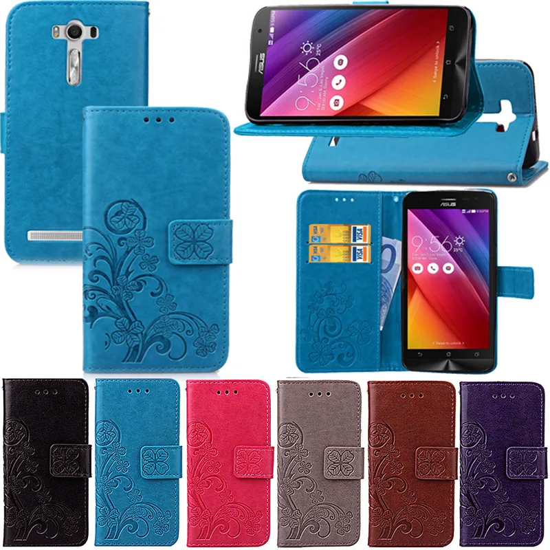 Кожаный чехол для ASUS ZE500KL Zenfone 2 Laser ZE500 ZE 500 KL 500KL телефона Z00ED ZOOED _ книжка|Бамперы| |