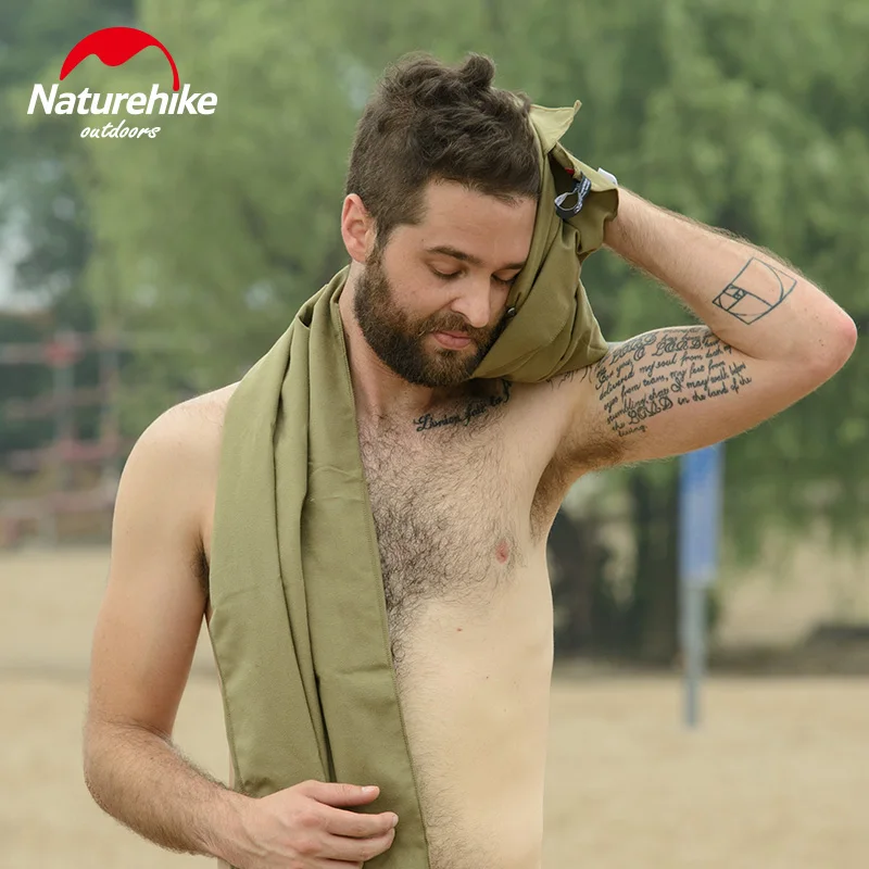 Полотенце Naturehike из микрофибры 3 цвета ультралегкое впитывающее быстросохнущее