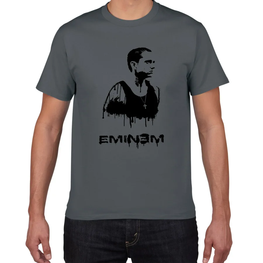 Новинка 2019 одежда для рок хлопковая футболка Eminem Мужская с принтом плохой