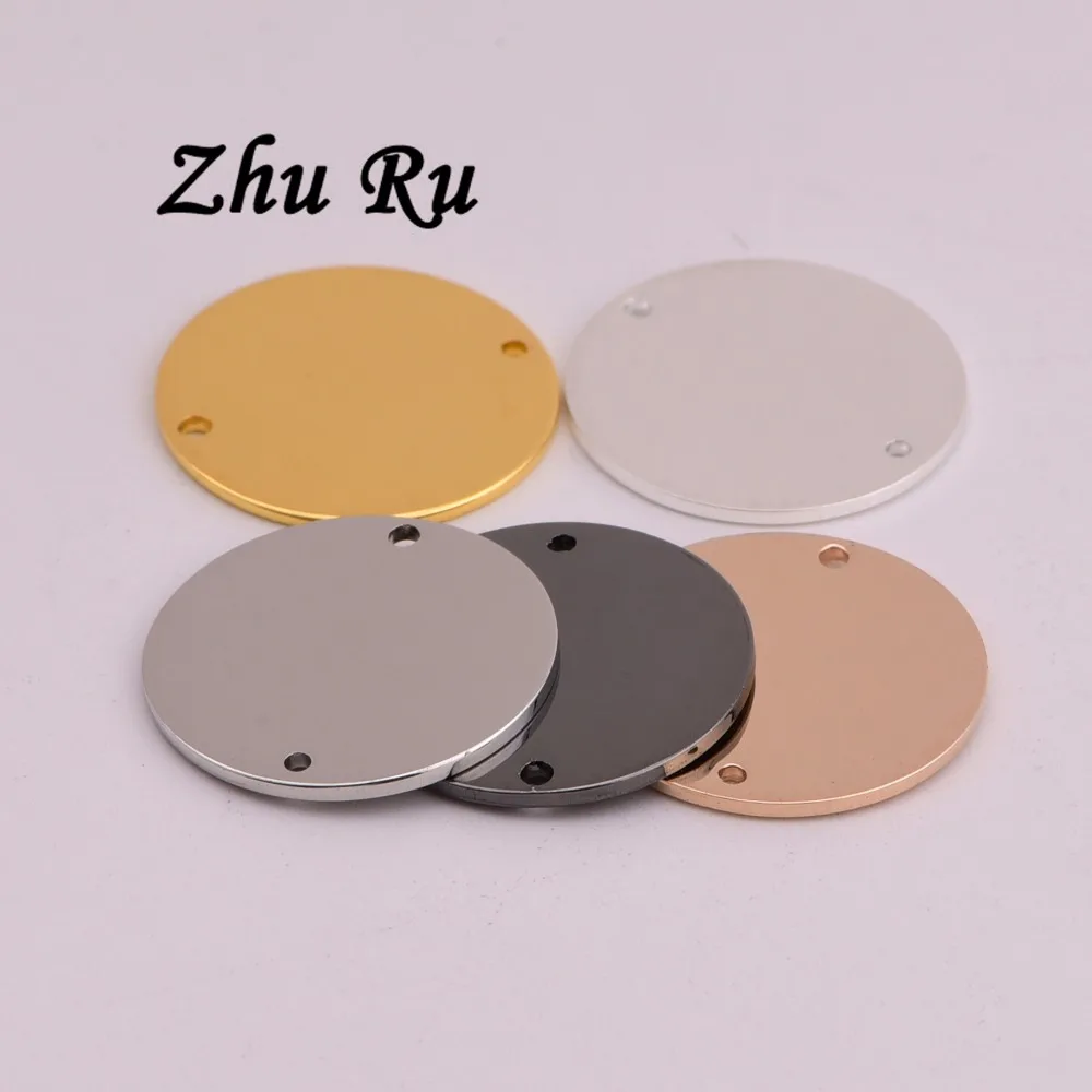 ZHU RU 10 шт./лот 20 мм 5 цветов медные круглые Блестки в форме диска Diy Ювелирные