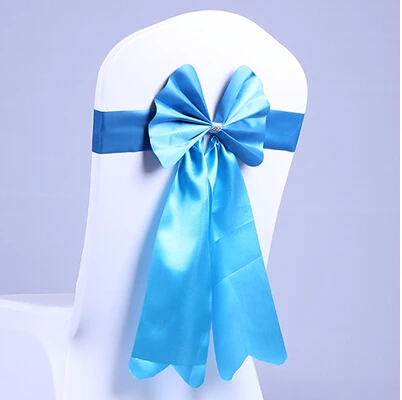 Оптовая продажа 14 видов конструкций большой бант ленточный стула для свадебной