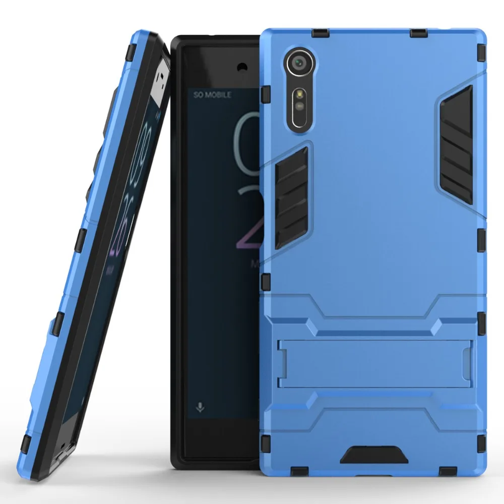 Противоударный защитный чехол для Sony Xperia XZ F8331 F8332 TPU + PC жесткий Fundas Holder |