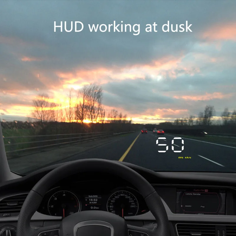 A1000 HUD Автомобильный светодиодный проектор на лобовое стекло OBD2 сканер Предупреждение данных диагностический