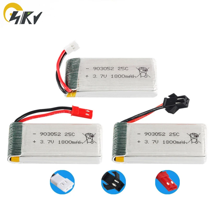 903052 RC lipo батарея 25C скорость 3,7 V 1800mAh для HQ898B H11D H11C V686G RC вертолет