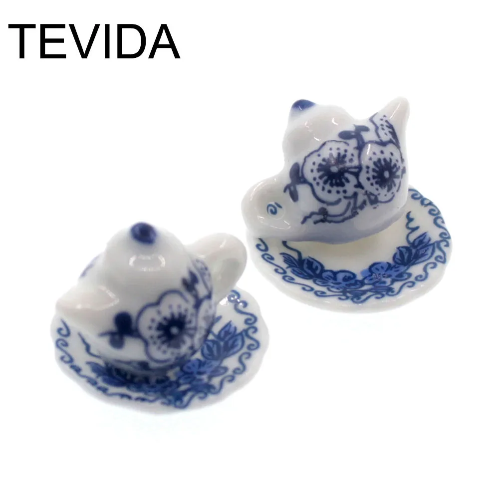 Tevida Q51 10 шт Мини фарфоровая керамическая чашка чайник бусины/DIY серьги
