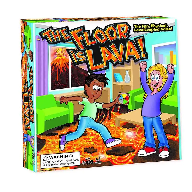 1The Floor is Lava Family Interactive Fun настольная игра для детей и взрослых цветные пенные