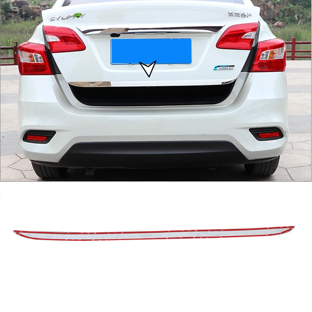 IMTFOO молдинги задней двери багажника из нержавеющей стали для NISSAN SYLPHY SENTRA PULSAR B17 2013