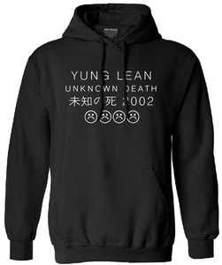 Свитшот YUNG LEAN UNKNOWN DEATH Sad для мужчин, хлопковый спортивный костюм с длинным рукавом, Мужская брендовая одежда, худи с капюшоном, на осень