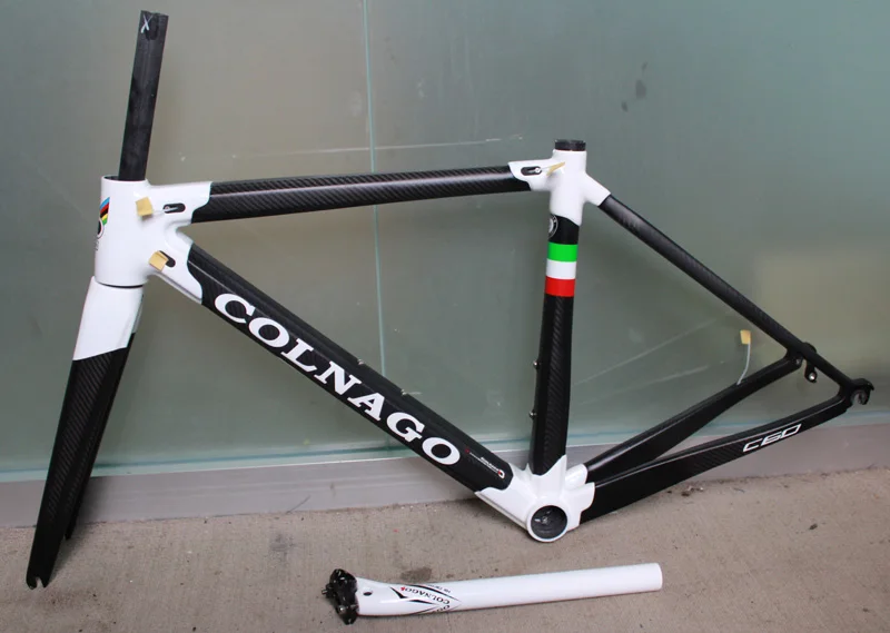 12 цветов на выбор Colnago C60 рама для дорожного велосипеда из красного углеродного волокна Рама для велосипеда+ подседельный штырь+ вилка+ зажим+ гарнитура