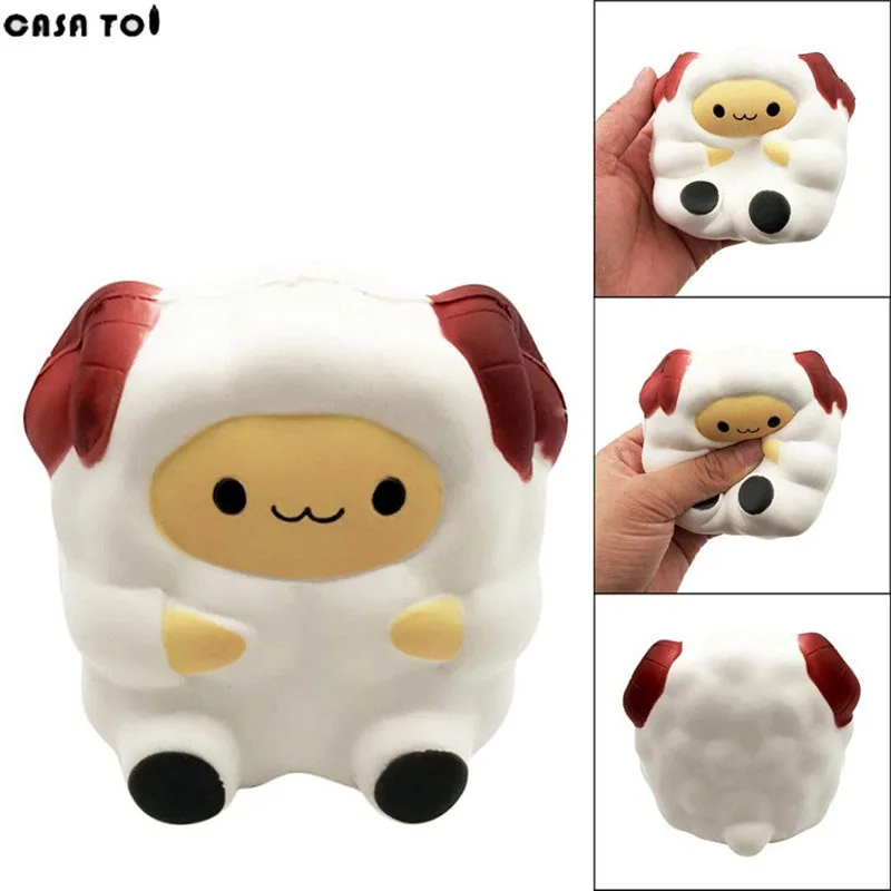 Squishy милый болотистый мягкая игрушка антистресс стресс овец хлюпает забавные