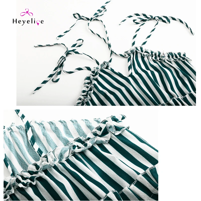 Сексуальное летнее платье в полоску с открытыми плечами и винтажная пляжная