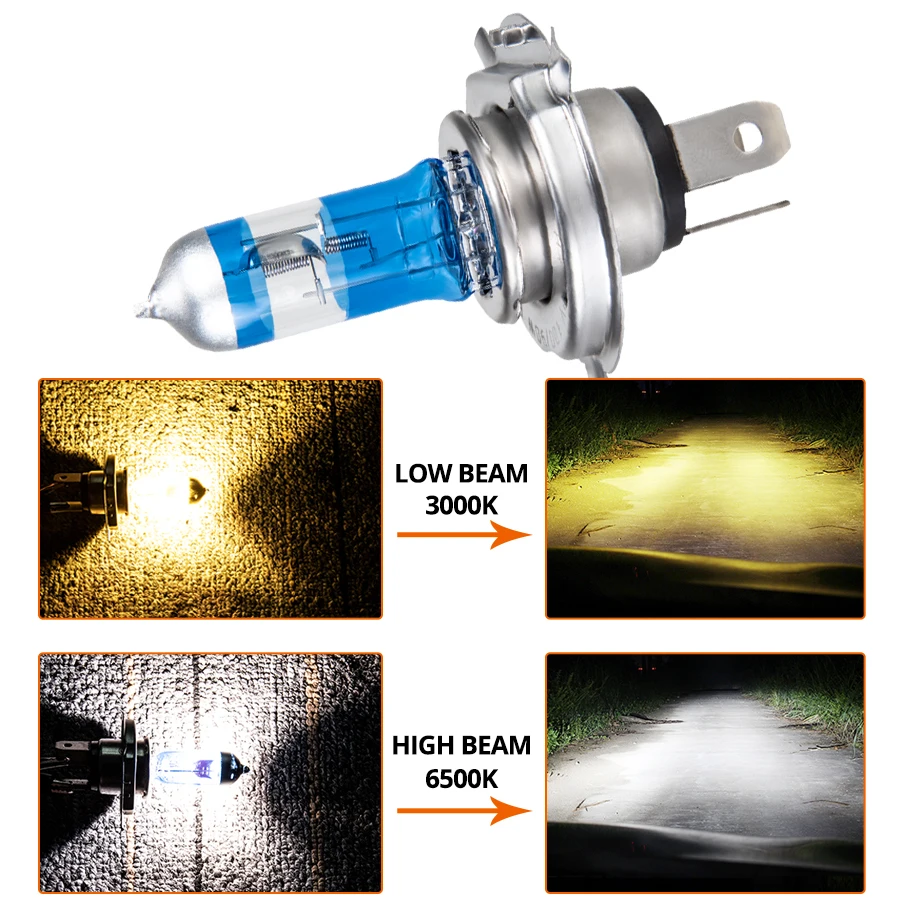 

VooVoo Car Light H4 H7 Auto Halogen Lamps Bulb Fog Lights 100W 2700K 4300K 6000K 12V Motercycle Car Halogen Bulb Ampoule Voiture