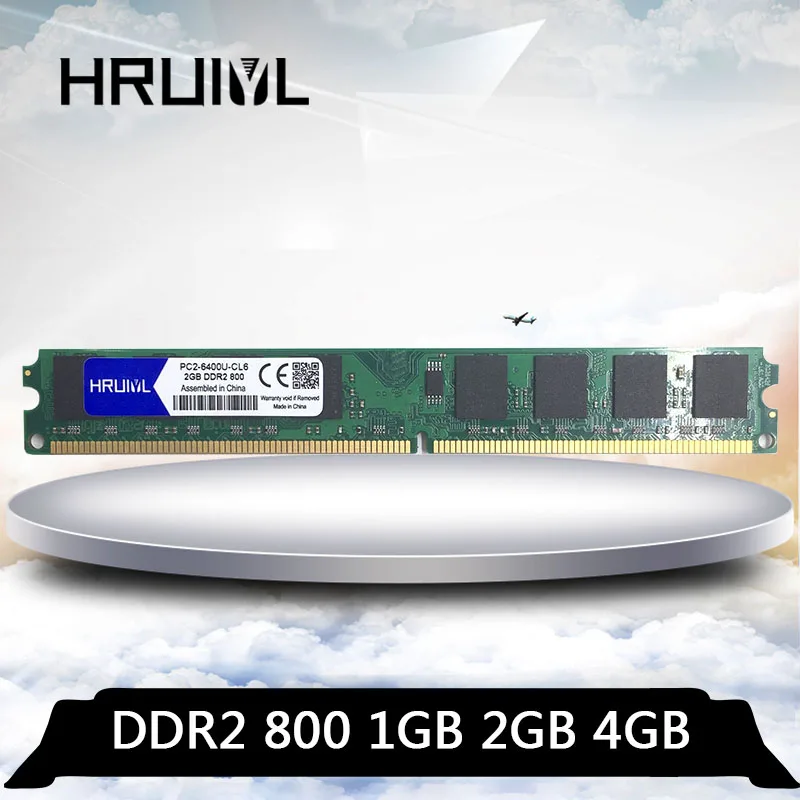 Оперативная память HRUIYL DDR2 2 ГБ 4 1 800 МГц для настольного ПК компьютера DIMM 1G 2G 4G PC2 6400