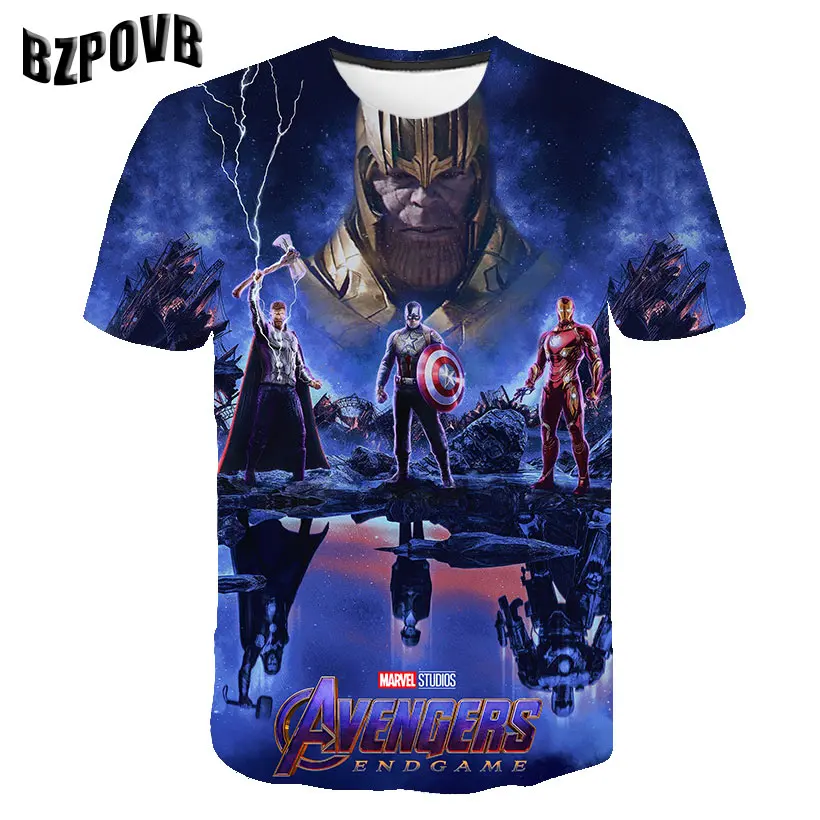 BZPOVB 2019 Капитан Америка футболка футболки с 3D принтом Для мужчин Marvel Мстители