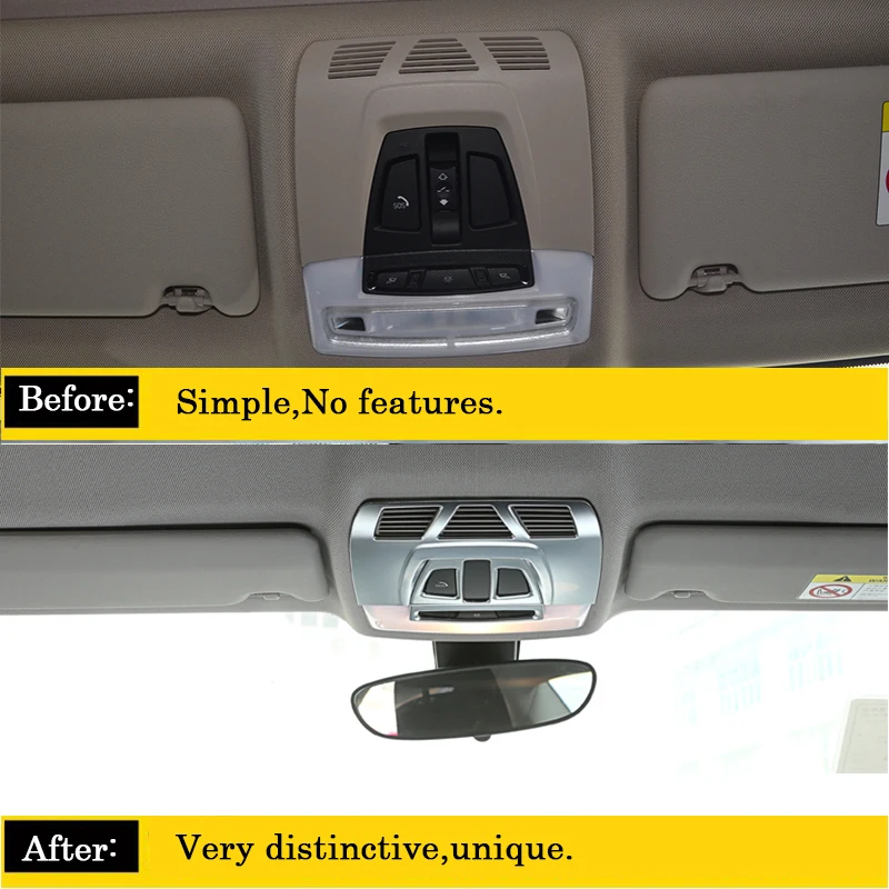 LENTAI авто передний и задний лампа для чтения рамка отделка наклейки укладки BMW F30 F34