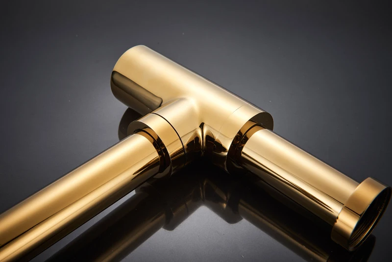 Роскошный P-Trap хромированный латунный настенный сифон с тазином слив с нажимной кнопкой водопроводная трубка завод прямой всплывающий Слив отходов Слив