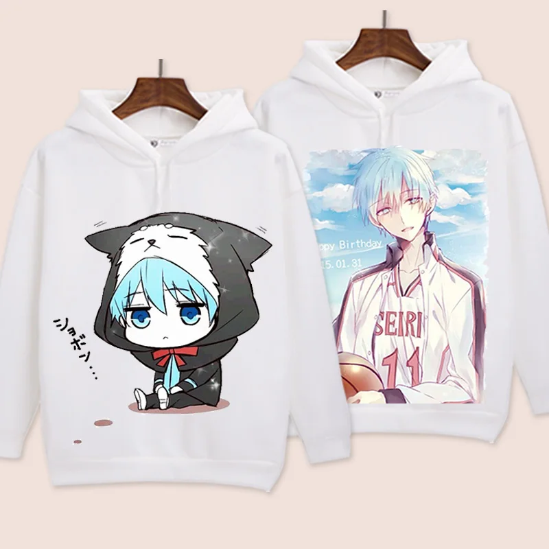 Высокое качество Q унисекс Аниме Kuroko no корзина с капюшоном Tetsuya Кагами Тайга Хьюга