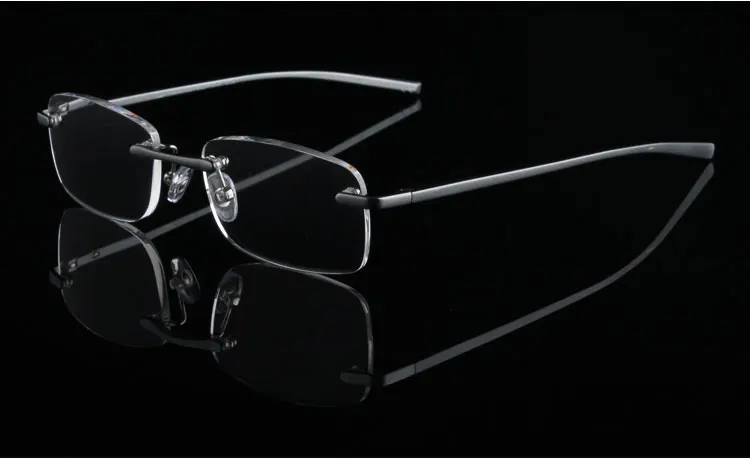 Очки для чтения без оправы UV400 мужчин и женщин ультралегкие аксессуары защиты от