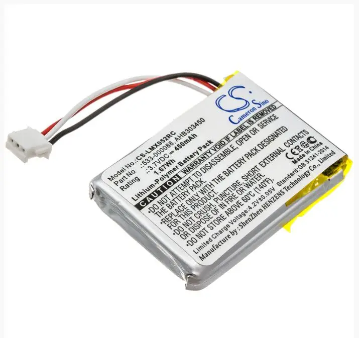 

Аккумулятор Cameron Sino 450mAh для LOGITECH 910-004362 910-004374 M-RO052 MX Anywhere 2 Master 533-000120 533-000121 AHB303450