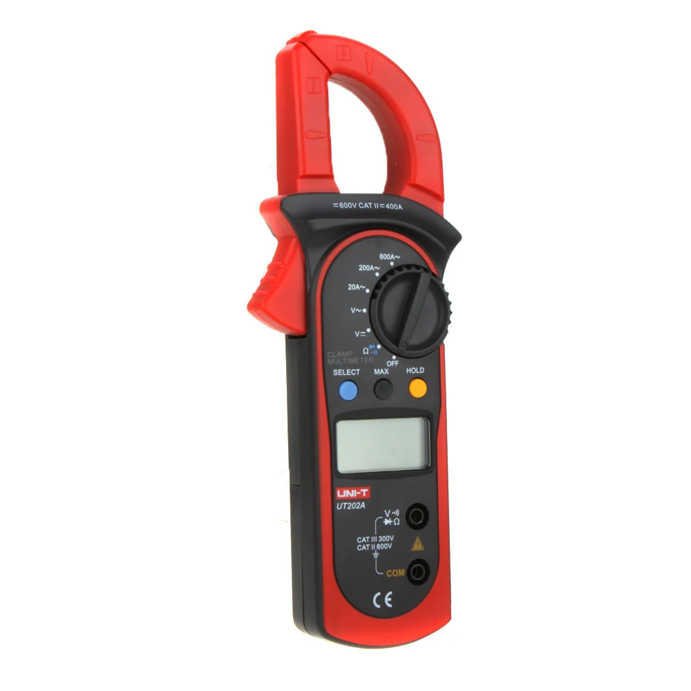 Цифровой мультиметр зажим UNI T UT202A AC/DC 600 В 2000 отсчетов|clamp meter|uni-t ut202ameter clamp |