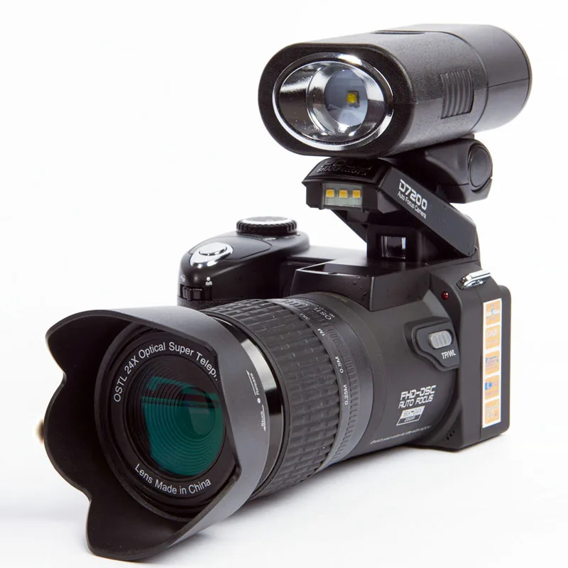 Поло шапшоты D7200 цифровой Камера 33MP Автофокус HD видео 24X + телеобъектив Широкий