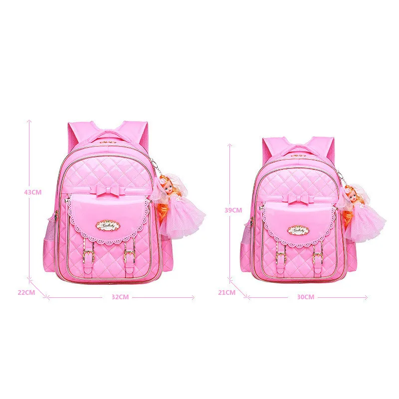 

2019 Cute Backpack Schoolbag For Girls PU Waterproof School Bags For Girls 1-3-6 Grade Orthopedic Schoolbag For Girls