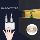 Ручной волнистый светодиодный ленточный светильник, Диодная лента 12 В с регулируемой яркостью, ручной переключатель датчика развертки, Кухонный Светильник для шкафа