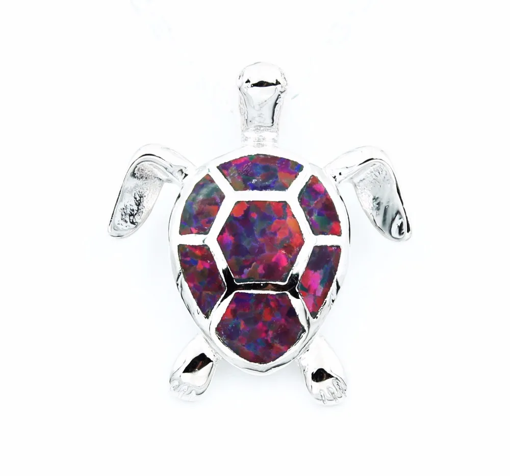 Морской Мир черный/зеленый/синий/белый/розовый опал черепаха кулон ожерелье|turtle