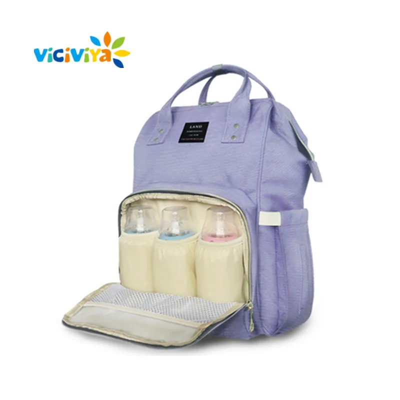 Bluepurple Сумка для подгузников для мам и детей, сумка для подгузников mochilas, Большой Вместительный рюкзак для мам и детей, сумка для коляски для мам - Цвет: Bluepurple