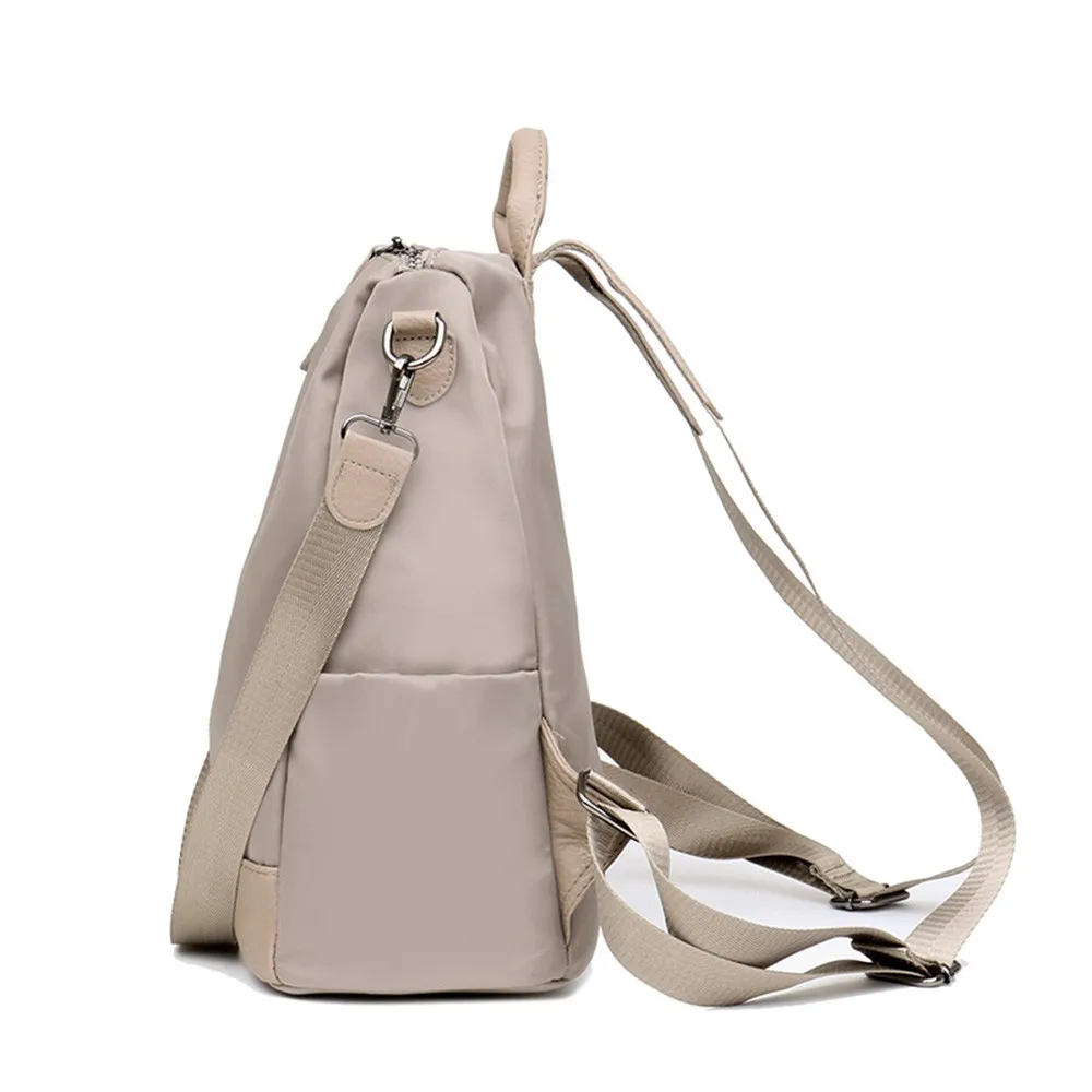 Модный женский нейлоновый рюкзак OCARDIAN однотонный с двойной молнией в