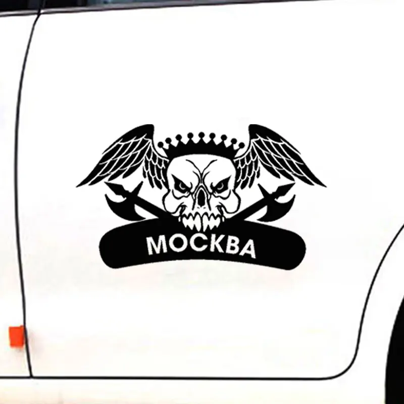 Новый дизайн череп стикер автомобиля diy стильные забавные украшения