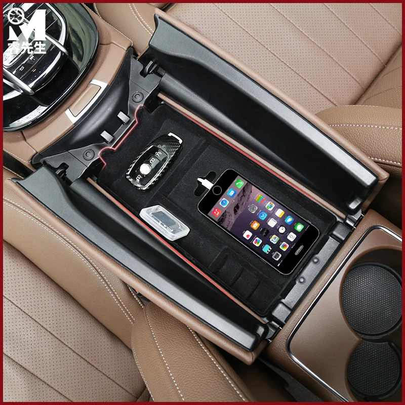 Ящик для хранения аксессуаров центральный подлокотник перчаток подходит Mercedes Benz