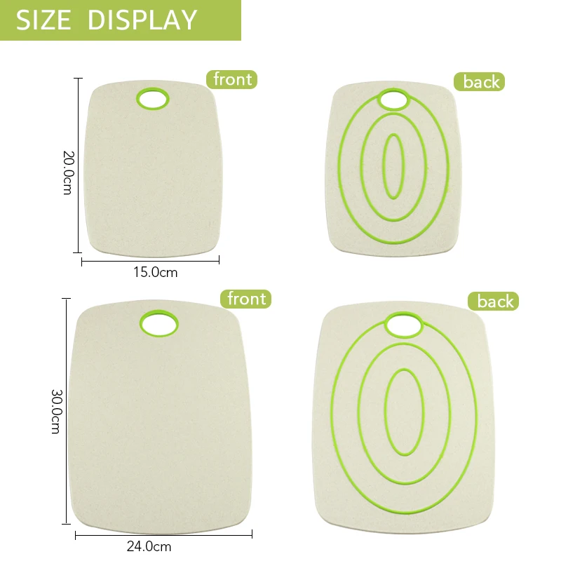 Разделочная доска Myvit Non Slip2pcs Экологичная разделочная из пшеничной соломы