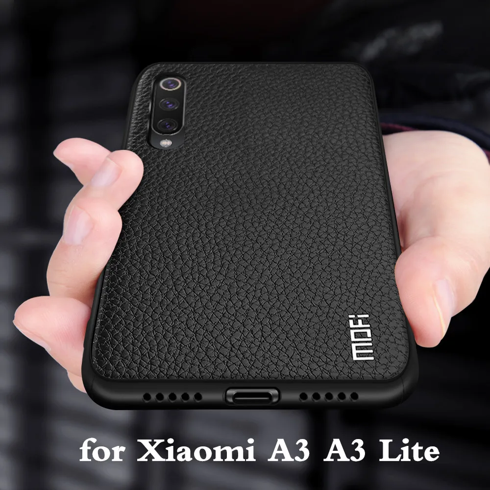 Чехол для Xiao mi A3, чехол для mi A3 Lite, чехол для Xio mi A3, чехол для задней панели A3 Lite, чехол из искусственной кожи, мягкий силиконовый чехол