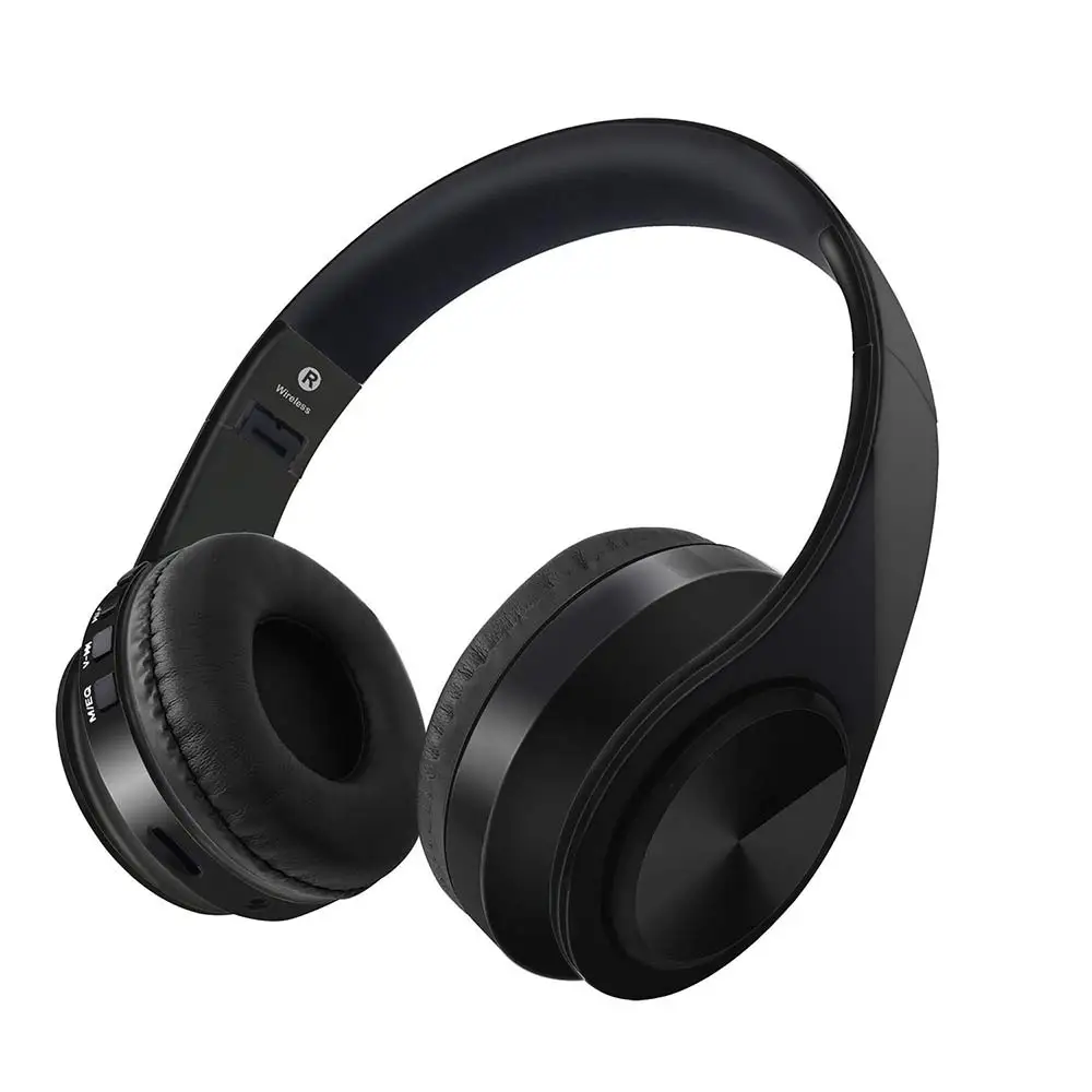 Black Высокое качество Bluetooth наушники Портативный Bluetooth гарнитура шлем bluetooth Sans fil спортивные наушники с микрофоном для телефона ПК ТВ - Цвет: Black