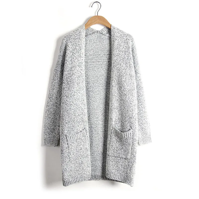 Danjeaner Autumn Winter Fashion Women Long Sleeve Loose Knitting Cardigan Sweater Womens Knitted Tops Female Pull Femme |