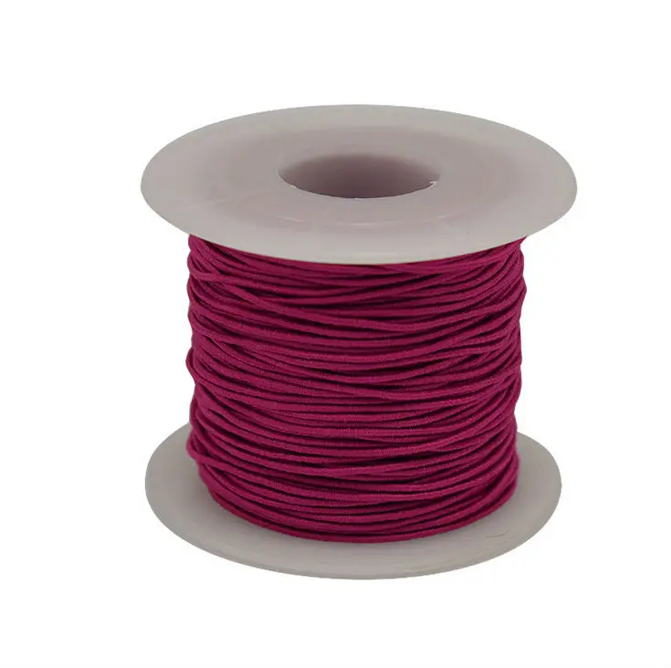 1Roll  wire 0.8mm  50 meters long Rosary beads elastic line Beaded core-spun elastic thread Jade line wholesale