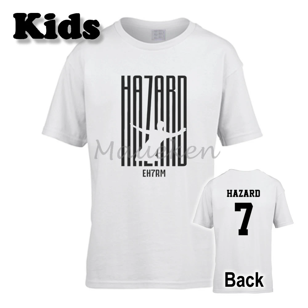 Детская футболка hala New Мадрид King Eden Hazard 7 EH7RM для мальчиков и девочек Футболка с
