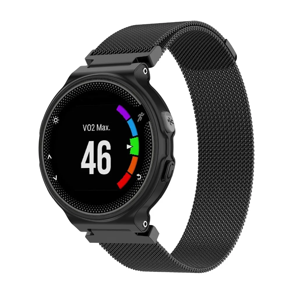 Milanese Loop Нержавеющая сталь сетки Замена ремень браслет для Garmin Forerunner220/230/235/620/735/S20/S5/S6 высокое качество 4