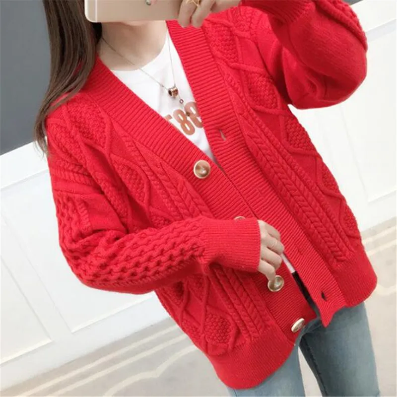 Высококачественный модный кардиган свитер новинка 2019 женское вязаное пальто