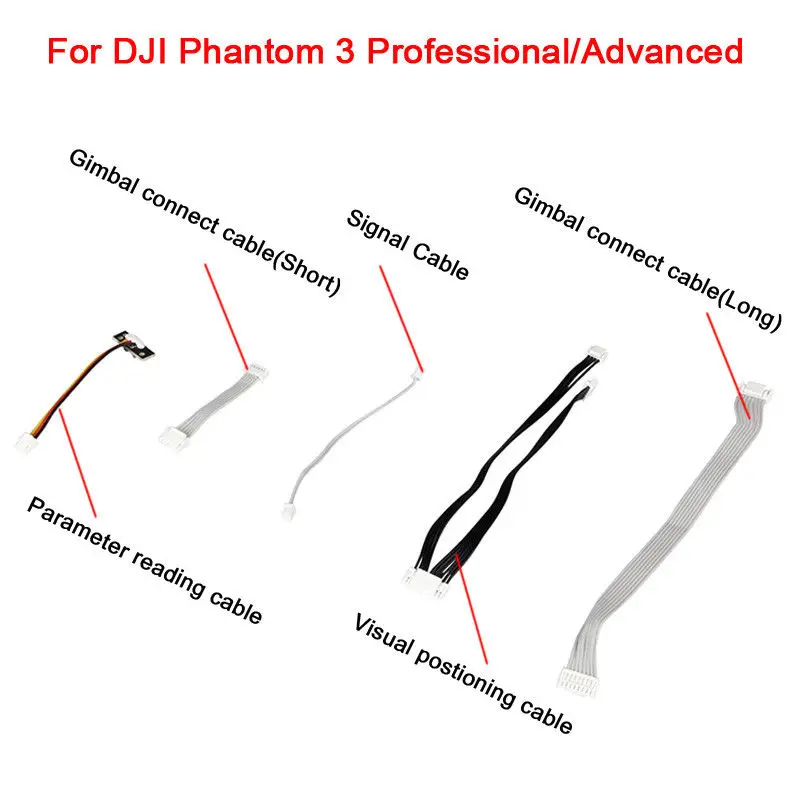Набор соединительных кабелей для DJI Phantom 3 Advanced/Professional 3Adv 3Pro Drone Gimbal сигнальный