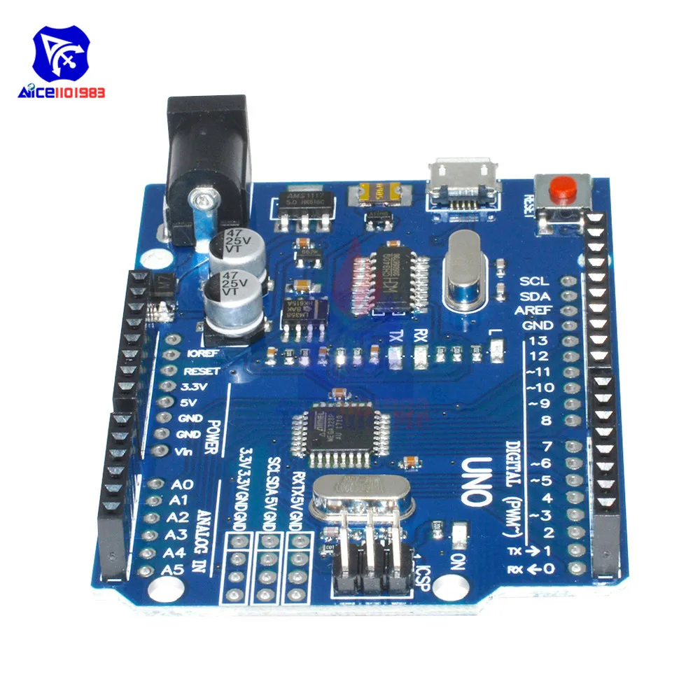 CH340G крутая версия UNO R3 MEGA328P UNO R3 ATMEGA328P AU совместимый CH340 Micro USB интерфейс для Arduino